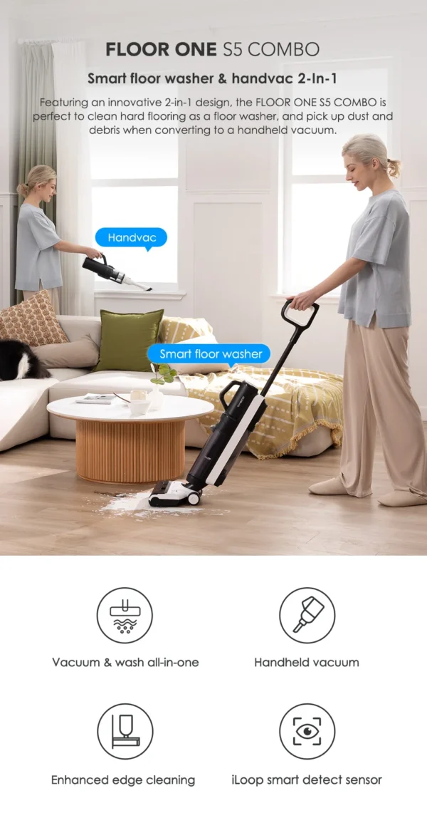 Tineco Floor One s5 Smart Wet Dry Vacuum Cleaner