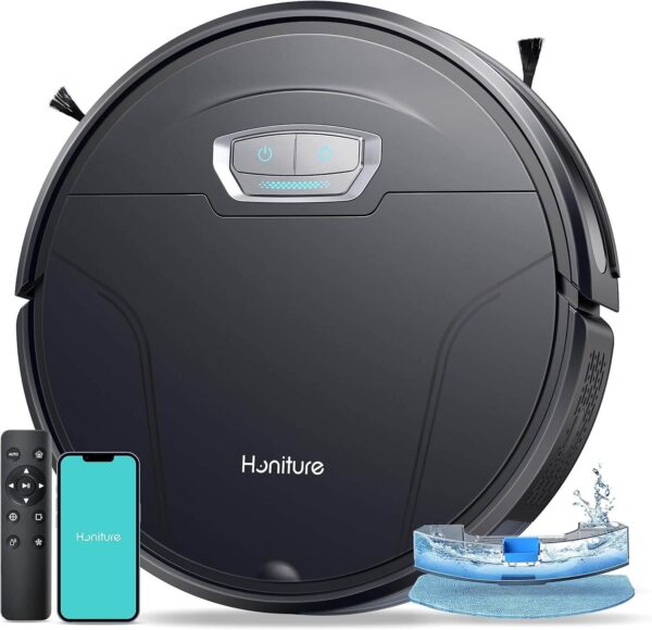 Black G20 Pro Honiture Robot Vacuum sold dirt free spots