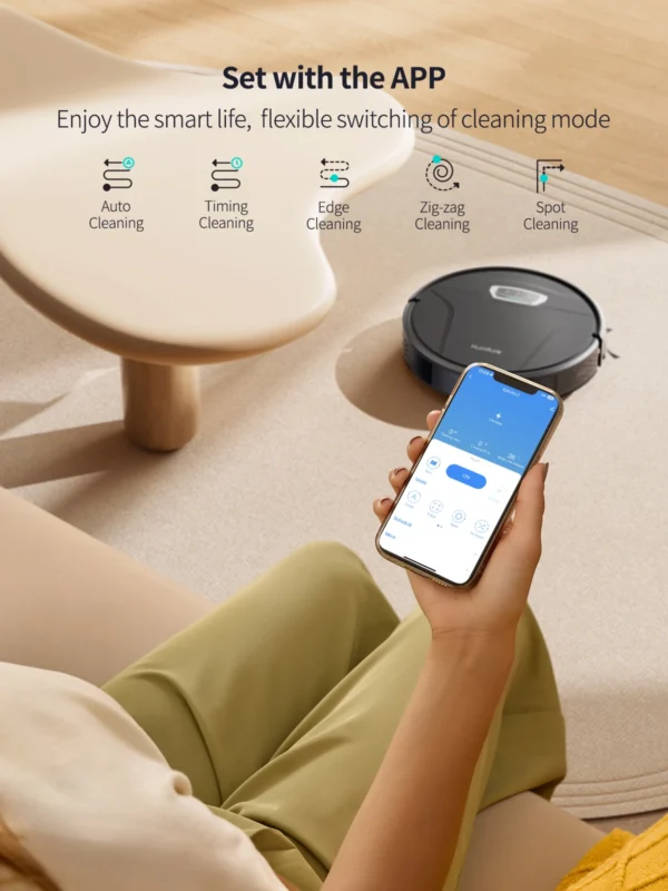 Black G20 Pro Honiture Robot Vacuum sold dirt free spots