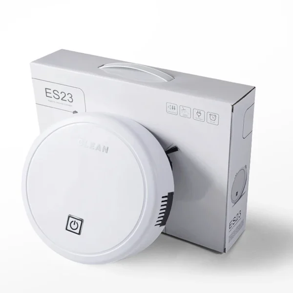 White clean smart robot vacuum sold by Dirt Free Spots