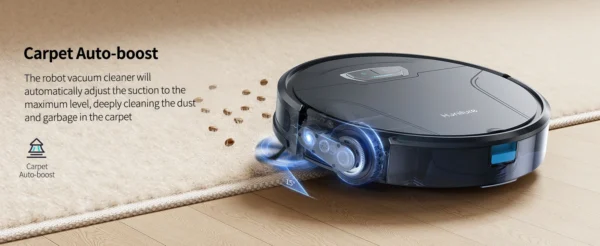 Black G20 Pro Honiture Robot Vacuum sold dirt free spots