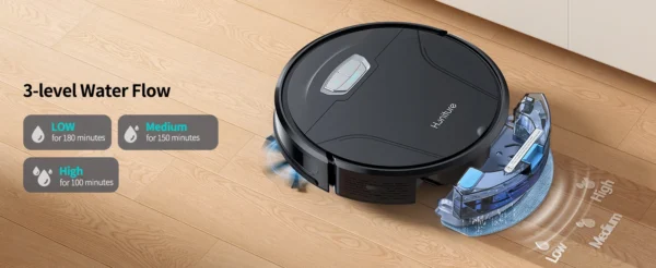 Black G20 Pro Honiture Robot Vacuum sold dirt free spots