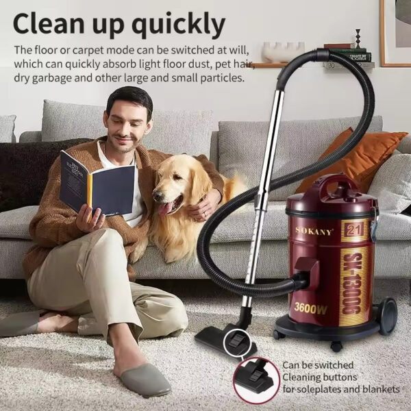 SK13006 commercial vacuum cleaner sold by Dirt free spots